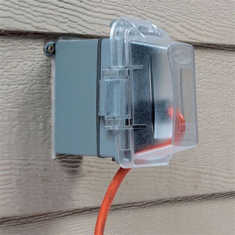 electric dial box for outside outlet|outdoor electrical box covers.